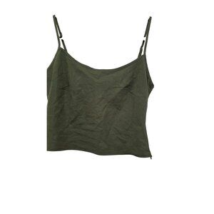 Princess Polly Olive Green Adjustable Strap Tank Top Size 12 AU / 8 US
